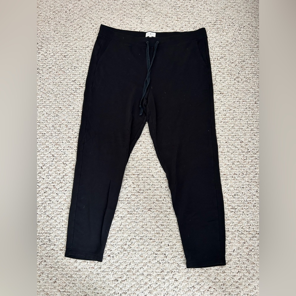 Lou & Grey signature soft lounge black drawstring leggings XL super soft